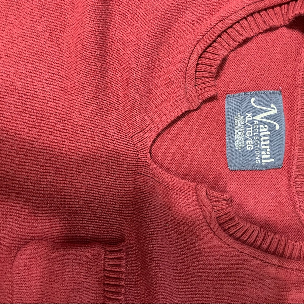 Red Natural Reflections Sweater